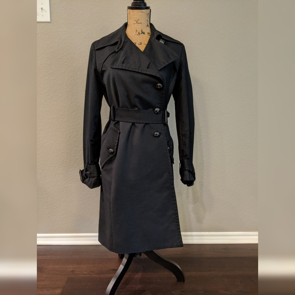 Black trench coat
